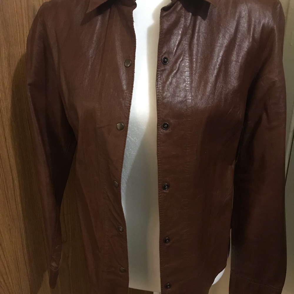 Leather shirt